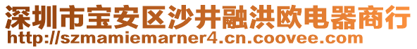 深圳市寶安區(qū)沙井融洪歐電器商行