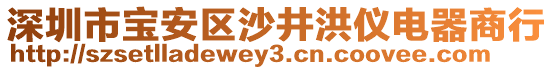 深圳市寶安區(qū)沙井洪儀電器商行