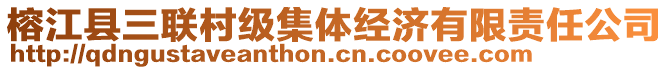 榕江縣三聯(lián)村級集體經(jīng)濟(jì)有限責(zé)任公司