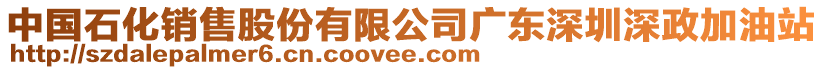 中國(guó)石化銷售股份有限公司廣東深圳深政加油站