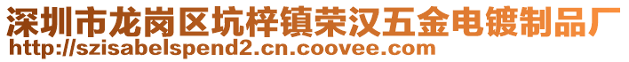 深圳市龍崗區(qū)坑梓鎮(zhèn)榮漢五金電鍍制品廠