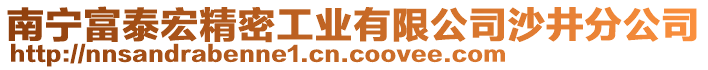 南寧富泰宏精密工業(yè)有限公司沙井分公司