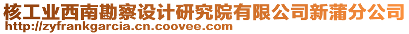 核工業(yè)西南勘察設(shè)計(jì)研究院有限公司新蒲分公司