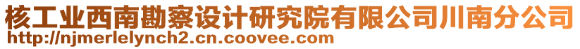 核工業(yè)西南勘察設(shè)計(jì)研究院有限公司川南分公司