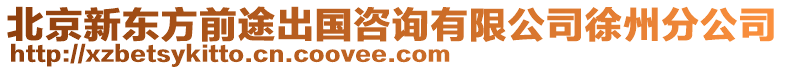 北京新東方前途出國咨詢有限公司徐州分公司