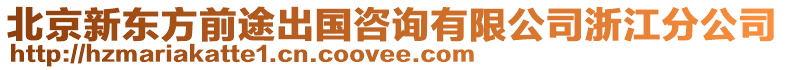 北京新東方前途出國咨詢有限公司浙江分公司