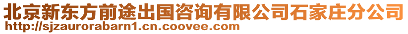 北京新東方前途出國咨詢有限公司石家莊分公司