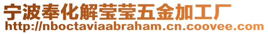 寧波奉化解瑩瑩五金加工廠