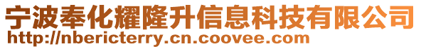 寧波奉化耀隆升信息科技有限公司
