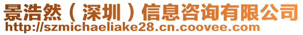 景浩然(深圳)信息咨詢有限公司