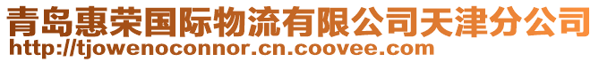 青島惠榮國際物流有限公司天津分公司