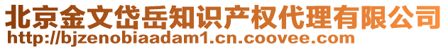 北京金文岱岳知識產(chǎn)權(quán)代理有限公司