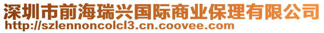 深圳市前海瑞興國際商業保理有限公司