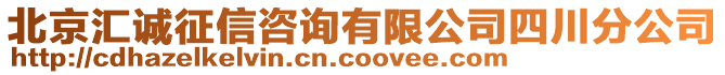 北京匯誠征信咨詢有限公司四川分公司