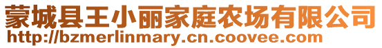 蒙城縣王小麗家庭農(nóng)場(chǎng)有限公司