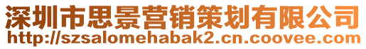 深圳市思景營銷策劃有限公司