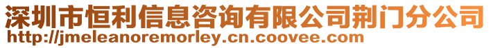深圳市恒利信息咨詢有限公司荊門分公司