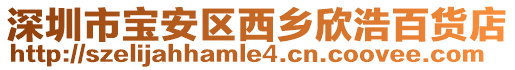 深圳市寶安區(qū)西鄉(xiāng)欣浩百貨店
