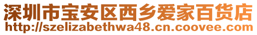 深圳市寶安區(qū)西鄉(xiāng)愛家百貨店