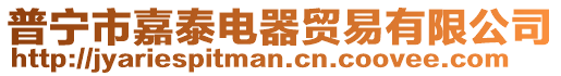 普寧市嘉泰電器貿易有限公司