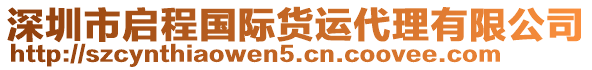 深圳市啟程國際貨運(yùn)代理有限公司