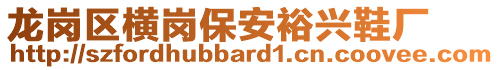 龍崗區(qū)橫崗保安裕興鞋廠