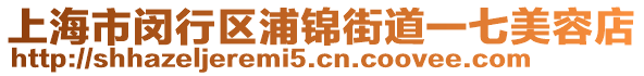 上海市閔行區(qū)浦錦街道一七美容店