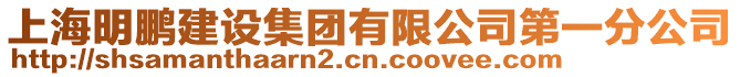 上海明鵬建設集團有限公司第一分公司