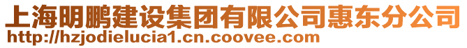 上海明鵬建設集團有限公司惠東分公司