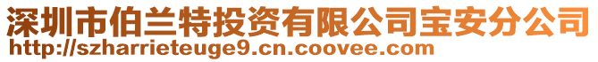 深圳市伯蘭特投資有限公司寶安分公司