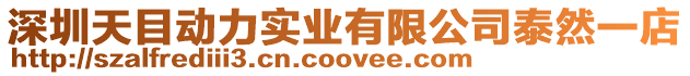深圳天目動(dòng)力實(shí)業(yè)有限公司泰然一店