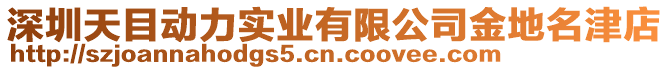 深圳天目動力實業有限公司金地名津店