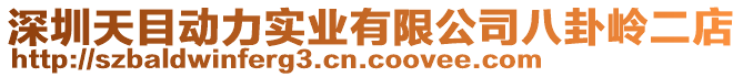 深圳天目動力實業有限公司八卦嶺二店