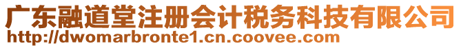 廣東融道堂注冊會計稅務(wù)科技有限公司