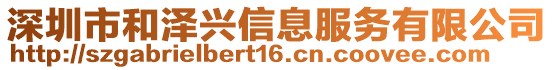 深圳市和澤興信息服務(wù)有限公司