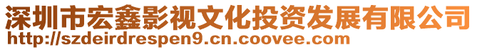 深圳市宏鑫影視文化投資發(fā)展有限公司