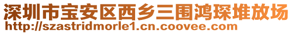 深圳市寶安區(qū)西鄉(xiāng)三圍鴻琛堆放場