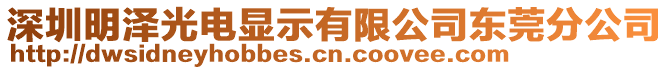 深圳明澤光電顯示有限公司東莞分公司