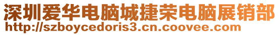 深圳愛華電腦城捷榮電腦展銷部