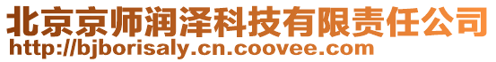 北京京師潤澤科技有限責(zé)任公司
