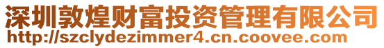 深圳敦煌財富投資管理有限公司