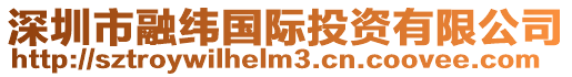 深圳市融緯國際投資有限公司