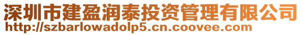 深圳市建盈潤泰投資管理有限公司