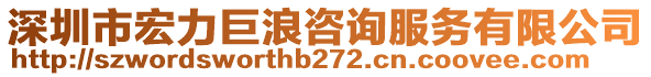 深圳市宏力巨浪咨詢服務(wù)有限公司