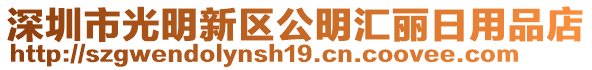 深圳市光明新區公明匯麗日用品店