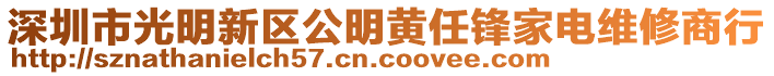 深圳市光明新區(qū)公明黃任鋒家電維修商行