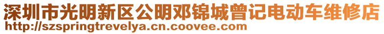 深圳市光明新區(qū)公明鄧錦城曾記電動車維修店