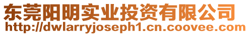 東莞陽明實業投資有限公司