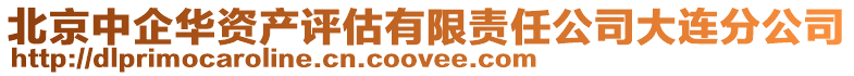 北京中企華資產評估有限責任公司大連分公司