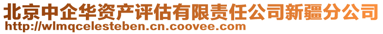北京中企華資產評估有限責任公司新疆分公司